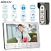 Produktbild KKMOON 7Zoll Wired Video Phone System Visuelle Gegensprechanlage Türklingel Legierung TÜrverkleidung mit 1 innen-Monitor + 1 Outdoor Kamera Unterst¡§1tzen Entsperren Infrarot-Night View Regendichte