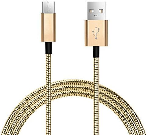 HiKeep Micro USB Cable Android Phone Charger Wire - LIFETIME WARRANTY - Quick Syncing and Charging USB Cord for Android Device, Samsung Galaxy, TCL, Sony, Nexus, Motorola, Sprint and More (Gold)