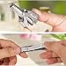 KEDSUM Professional Portable Manual Nose & Ear Hair Trimmer, No Batteries Required, Stainless Steel Nose Hair Remover for Men & Women,Come with a Fingernail Clipper as a Small Gift