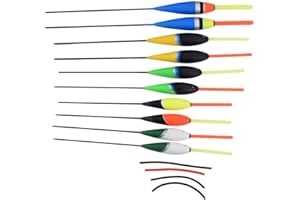 BYARSS Galleggiante per Carpe Pesca,10pcs Carpe da Pesca Colorate galleggianti galleggianti Ganci Accessori per Attrezzatura Galleggiante d'Acqua Dolce