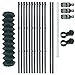 Produktbild Maschendrahtzaun 1,25 x 25 Meter Komplett Set Gartenzaun Zaunset Drahtzaun Komplettset Zaun-Set