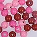 Produktbild i-mondi® 30 Holzperlen Farbmix Pinktöne 12mmØ schweiß- und speichelfest