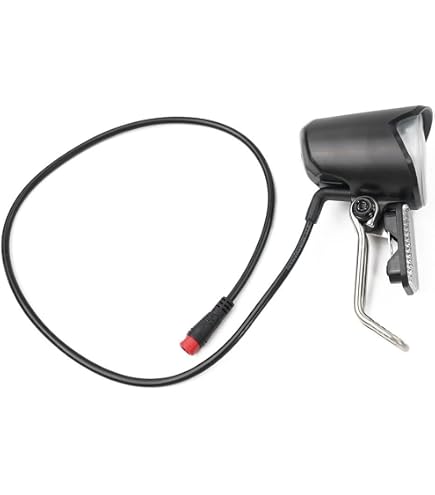 Phare Avant LED Pour Vélo électrique - 6-60V, étanche IPX - Léger (105g) - Montage Facile - Éclairage Puissant Pour Nuit Et Mauvais Temps