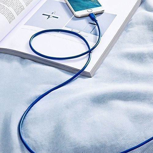 Anker PowerLine II 3m iPhone Ladekabel Lightning Kabel, MFi-Zertifiziert für iPhone 7 / 7 Plus / 6 / 6 Plus / 5S / 5 (Blau) - 6