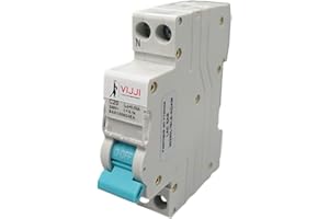 VIJJI LE MODULAIRE MADE IN FRANCE Carré Rouge - Disjoncteur Différentiel Vijji 2P 20A 30mA de Type A Spécial Chargeur Mobile pour Prises Renforcées, Courbe C, IP20 - Fabrication Française