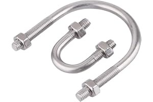 BOZONLI M6 U-Bolt - 304 U-Bolt ze Stali Nierdzewnej z Mocowaniem Nakrętek