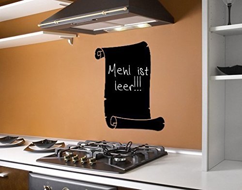 Tafelfolie Blatt B x H: 30cm x 29cm Farbe: schwarz von Klebefieber®