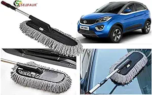 Selifaur Microfiber Flexible Duster Car Wash | Car Cleaning Accessories | Microfiber | Brushes | Dry/Wet Home, Kitchen, Office Cleaning Brush with Expandable Handle for Nexon