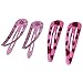 Janecrafts 72 Pcs Hair Clips Cute Baby Girls Floral Printed Metal Barrettes Mix Colors