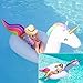 Produktbild Aufblasbare Einhorn,Aufblasbares Spielzeug Schwebebett Floß ,Pool Schwimmtier Planschbecken für 2-3 Personen Erwachsene &Kinder