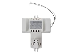 Cuasting White Plastic Shell 4 Pin 2D Tube Bulb Fluorescent Ballast AC 220V 0.19A 38W