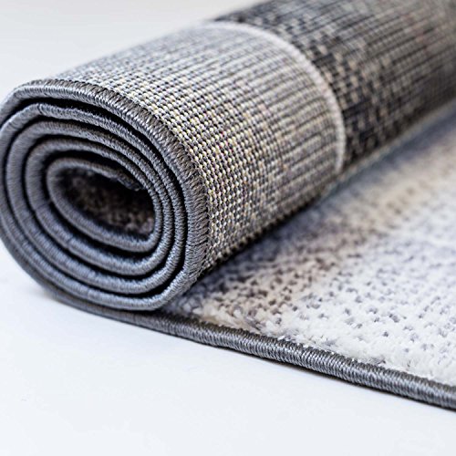 Teppich Moda Flachflor modernes Design Kariert Türkis Schwarz Grün Wohnzimmer, Größe in cm:140 x 200 cm;Farbe:Türkis - 3