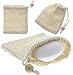 Produktbild Sisal Seifensäckchen Kosmetex, für Seifenreste, Seifschwamm, Duschschwamm zum Einseifen, Badeschwamm, Groß 11x13cm, 1 Stück