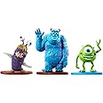 Mattel Set of Figures Inspired by Disney Pixar Monsters Inc Movie ~ Sulley, Mike and Boo Character Figures with Base ~ Great for Imaginative Play and Stocking Stuffers