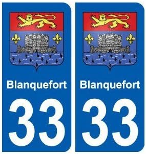 Fon 33 Coat of Arms City Sticker Stickers Plate