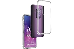 REY Transparent TPU Silicone Gel Phone Case for Motorola One Zoom, Ultra-Thin 0.33 mm, High Strength and Flexibility