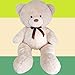 Produktbild 130cm Beige Riesen Teddybär XXL - Extraweiches Kuschelfell - mit Schleife - Plüschbär Kuscheltier Plüschtier Stofftier Großer Teddy Kuschel Riesenteddy Bär XL - Riesen Kuschelbär XXL …
