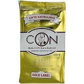 Girne Con Kahve &Ccedil;ifte Kavrulmuş T&uuml;rk Kahvesi, Gold Label, 125 Gram, &Ouml;ğ&uuml;t&uuml;lm&uuml;ş,%100 Arabica, Kıbrıs &Uuml;retim