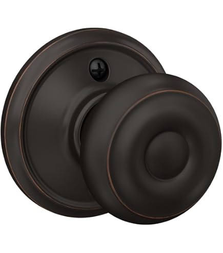 Schlage F10 BWE 716 Bowery Door Knob Lot Of 6 – Hall & Closet – Aged Bronze