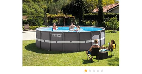 Amazonit Piscina Fuori Terra Rotonda Intex Ultra Frame
