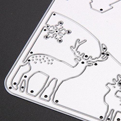 Amazingdeal365 2 Rehe Metall Form Schablonen Schneiden DIY Dekor Sammelalbum Karten Buchzeichen Lesezeichen als Geschenk für Freunde Geburtstag Kinder,Kindergarten Hobby Schule Handarbeit Unterricht usw. Ein tolles Geschenk! (Meerjungfrau) - 4