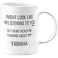 MIPOMALL Yamaha Mug, Yamaha Car Gifts for Men or Women, Birthday Mug, Presents for Christmas, I Might Look Like I'm Listening to You, but in My Head I'm Thinking About My, mm-CA_155_142