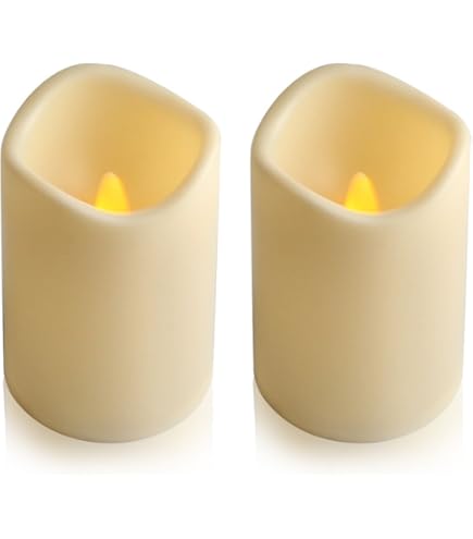 Tronje LED Bougie à Piles D'extérieur - Bougies Crème De 15cm Avec