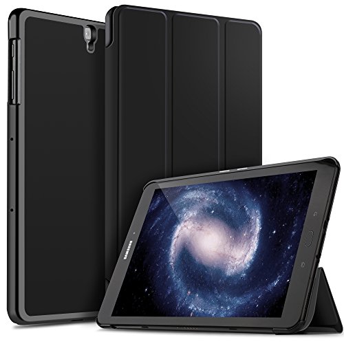 Samsung Galaxy Tab S3 9.7 Hülle iBetter Galaxy Tab S3 9.7 Slim-Fit Smart Case Hülle Schutzhülle Tasche mit Leichte Ständer für Samsung Galaxy Tab S3 9.7 SM-T820 / T825 2017 Modell-SchwarzI