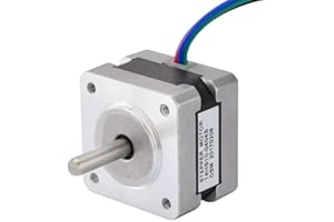 STEPPERONLINE Nema 14 silnik krokowy Bipolar 1,8 deg 14 Ncm 0,4 A 12 V 35 x 35 x 26 mm 4 przewody do drukarek 3D / DIY CNC