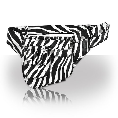 Roo Beauty Hairdressing Pouch, Scissor Holster, Hair Kit Accessories in Boomer Zebra