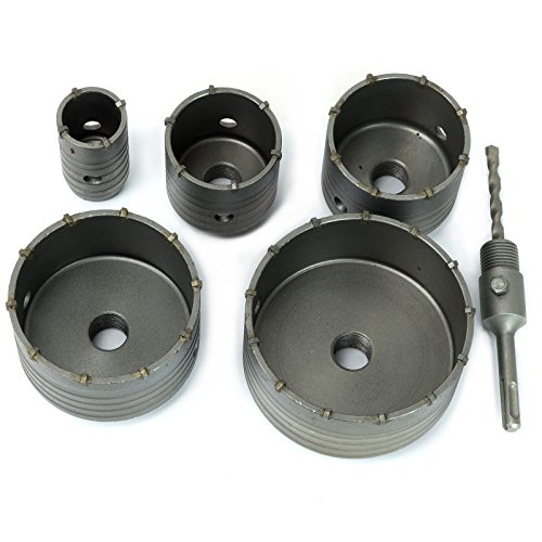 SDS Plus Bohrkrone Dosenbohrer Set 40-120mm Lochbohrer Kernbohrer Beton FTHS0006 - 6