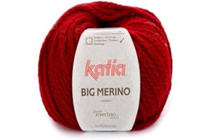 Lanas Katia Big Merino Ovillo de Color Sangre Cod. 23