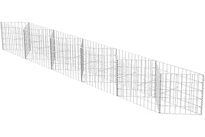 vidaXL Jardinera de Gaviones Rectangular Acero Galvanizado 300x30x50cm Arriate