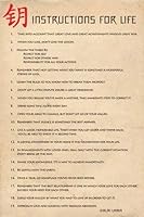 Poster - 91 x 61&nbsp;cm - Dalai Lama: Instructions for Life Without Frame