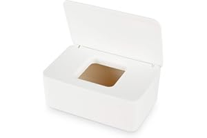Aoligei Box Feuchtes Toilettenpapier, Feuchttücher Box, Box für Feuchttücher, Toilettenpapier Box, Dose für Feuchtes Toilettenpapier, Tücherbox, Serviettenbox (Weiß)