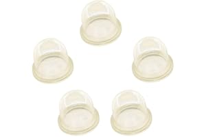 HURI 5pcs 0057004 Rubber Push Primer Bulb for Strimmer Blower Leaf Blower Echo Homelite Ryobi Husqvarna McCulloch Hedge Trimmer Chainsaw