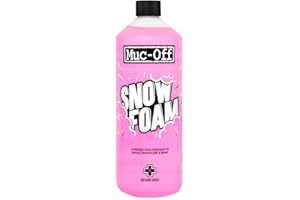 Muc-Off Snow Foam, 1 l - Schiuma Attiva Auto, Moto e Bici Biodegradabile per Prelavaggio Auto di Alta Qualità -Fragranza Cranberry Crush