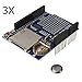 Produktbild Ils - 3 Stück Logging Recorder Schild Data Logger-Modul für Arduino UNO SD Card