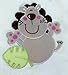 Personalised Baby Blanket. Luxurious wrap. Great Baby Gift. Choose from 6 Different Designs (Cream Hedgehog)