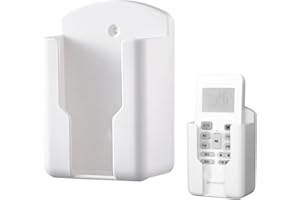 ALWIDA Scatola Porta Telecomando - Comodo Supporto Per Telecomando Da Montare A Parete, Organizer Multifunzionale Per TV, Condizionatore E Piccoli Supporti, Installazione Senza Trapano, Materiale ABS Resiste