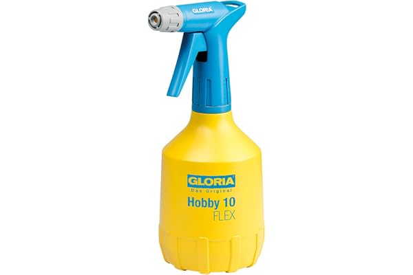 GLORIA Pulvérisateur à Main Hobby 10 Flex | 1 L avec Pompe Double Action | Pulvérisateur de Jardin 360° avec Buse Réglable en Laiton | pour Plantes, Jardin, Balcon, Terrasse & Semis
