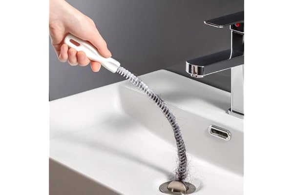 1 st dräneringsborste – 45 cm borste för avloppskanaler – ymlångt hår och rena rör, flexibel dräneringsborste rörrengöring hår borttagare dräneringsborste