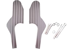 Gazechimp Fußrastenverlängerung Erweiterte Fußrasten für Vespa GTS 300ie Super Touring - Silber