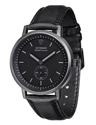 DETOMASO Herren-Armbanduhr Milano CLASSIC BLACK Analog Quarz DT1072-J DETOMASO Herren-Armbanduhr Milano CLASSIC BLACK Analog Quarz DT1072-J