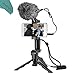 Produktbild BOYA BY-MM1 Mini-Nieren-Mikrofon Mic 3.5mm + verstellbarer Handheld-Halter mit Kaltschuh-Halterung + Andoer Mini-Tischstativ-Stativ für iPhone 6/6plus Smartphone für Canon Nikon Sony DSLR Camcorder