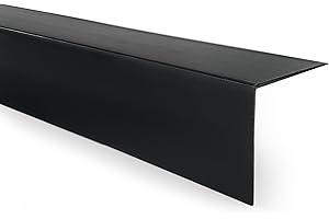 QUEST Angolo Protettivo Rigido in PVC Autoadesivo per Protezione degli Spigoli 40x40mm, 150cm, nero