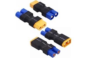 YOWOO POWER Yowoo 2 Pairs No Wires RC Connector XT60 XT-60 to EC3 Style Male Female Connector Adapter for RC FPV Drone Car Lipo NiMH Battery Charger ESC