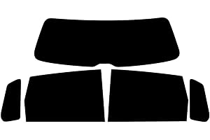 PSSC WINDOW FILM PSSC Pre Cut Rear Car Window Films for VW Polo 5 Door Hatchback 2005 to 2008 05% Very Dark Limo Tint