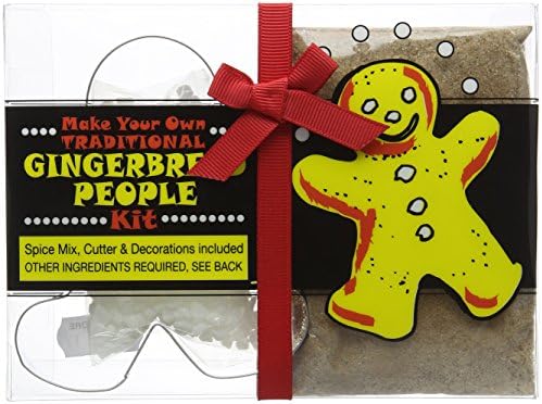 Green Cuisine Gingerbread People Kit - Spice Mix, Cutter and Decorations 125 g (Pack of 4)