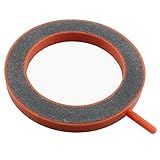 Tamaño total: 100 x 12 mm. Piedra de plástico para acuario de 10 cm con forma redonda de burbujas para decoración de acuarios